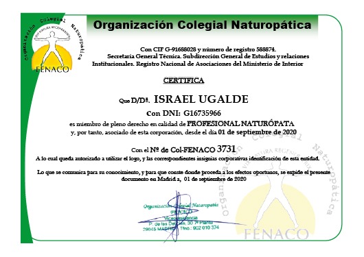Certificado Colegiado Español, Ca Ye Cualli – Programa de Salud Integral